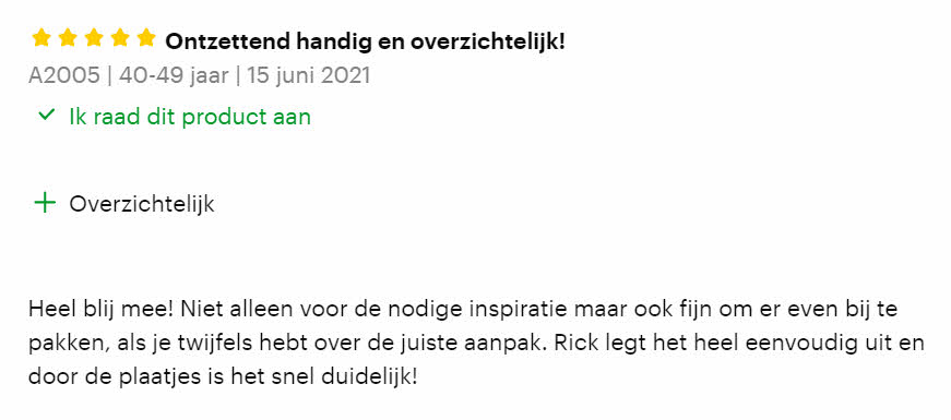 Wat een overzichtelijk boek!